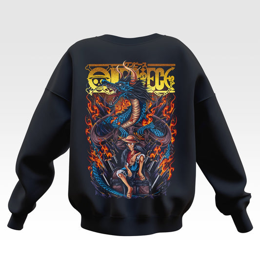 Kaido vs Luffy One Piece Oversized Sweatshirt - Unisex