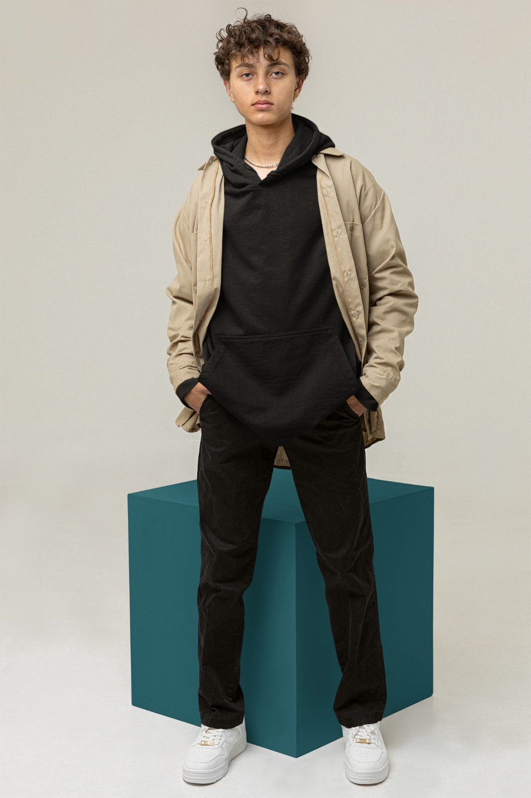 Black Oversized Hoodie || Essentials