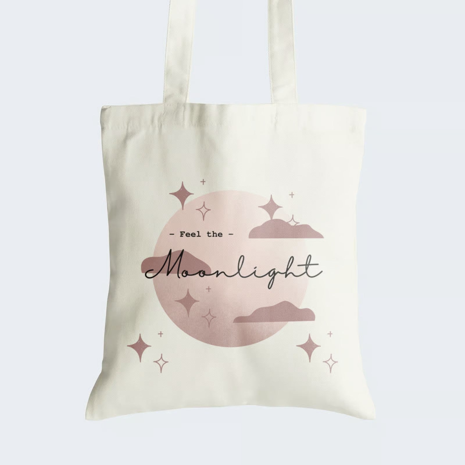 Feel The Moonlight Illustration Tote Bag With Zipper – The STATIC Store