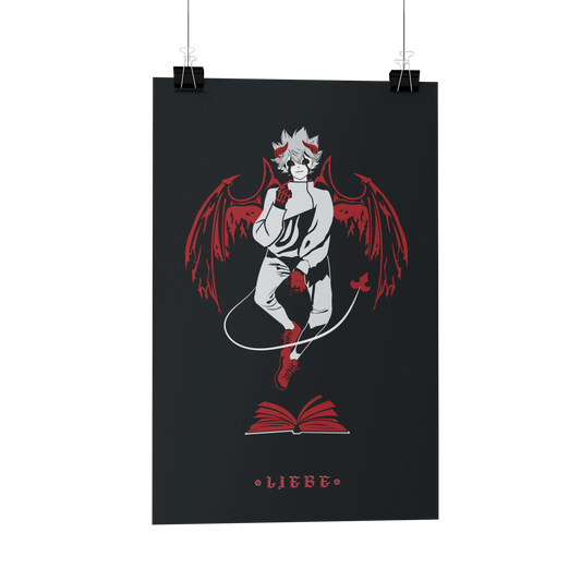 Liebe Demon Black Clover Metal Poster