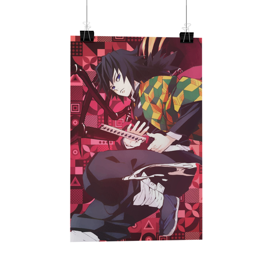 Giyu Demon Slayer Metal Poster