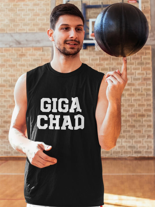 giga chad vest sports gym vest Jim gim hunk train training buff doge shiba inu shiba-inu meme merchandise workout work-out work out sigma