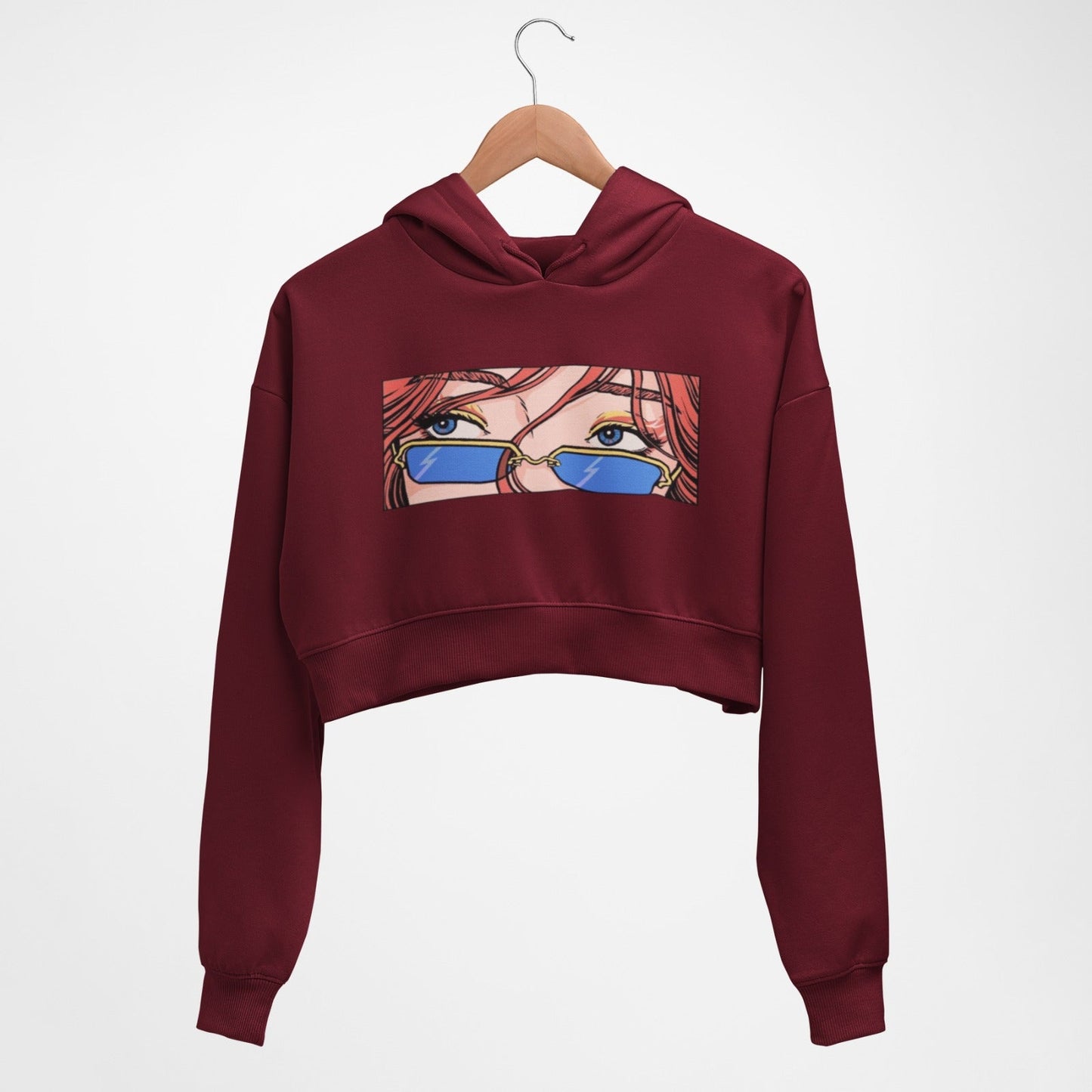 Side glance Crop hoodie