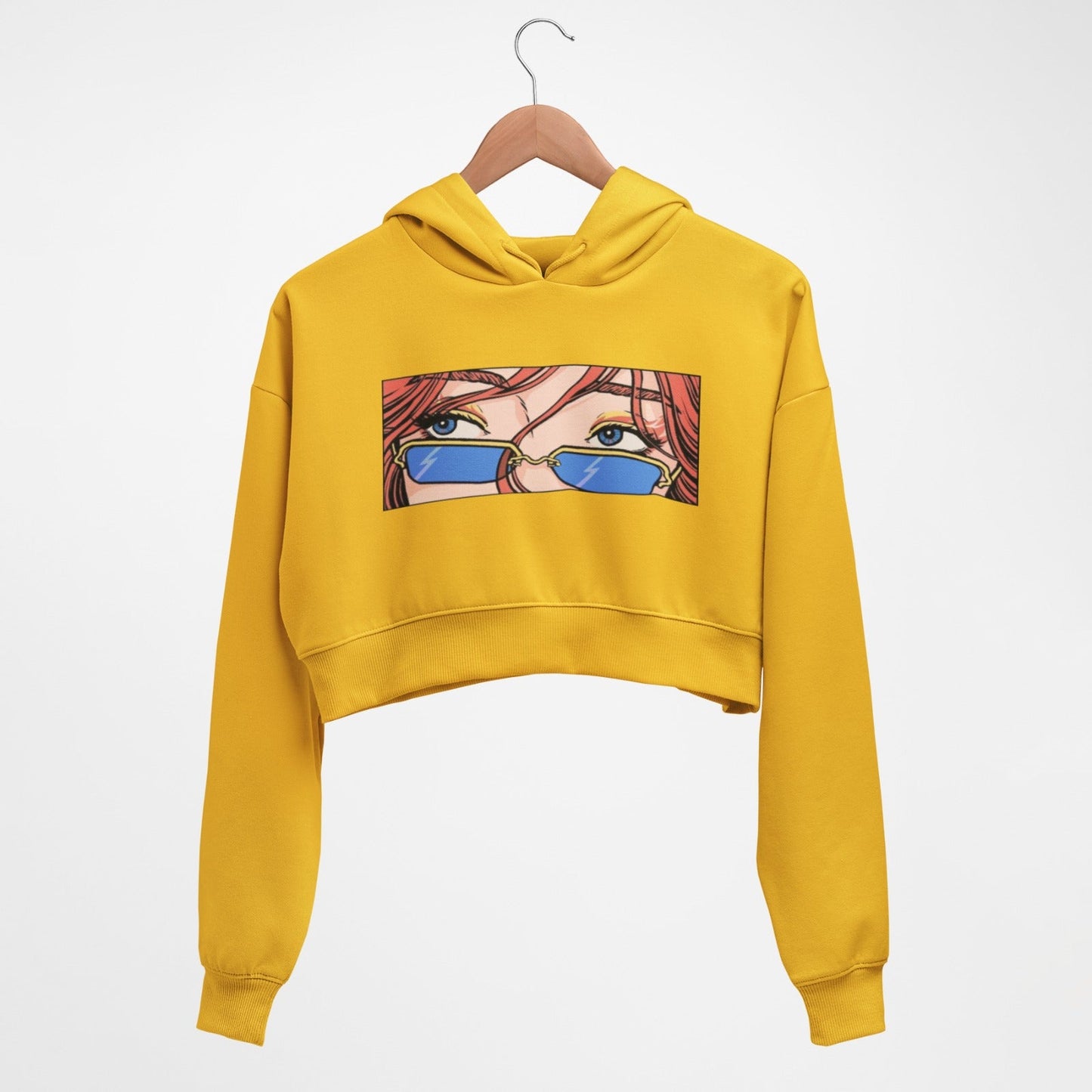Side glance Crop hoodie