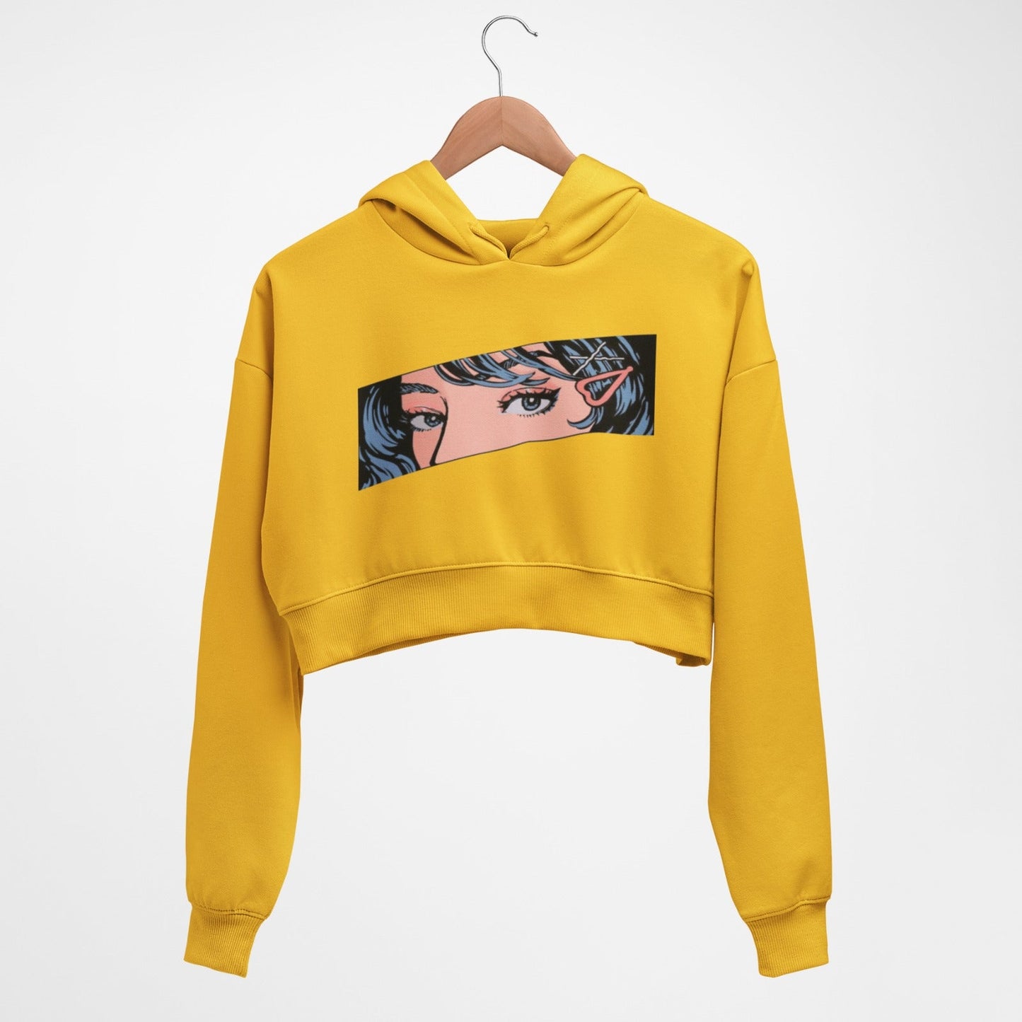Judging pixie Eye Crop hoodie