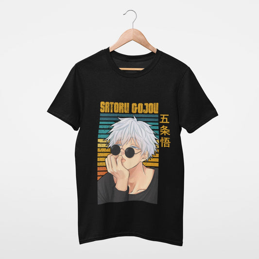 Charismatic Satoru Gojou Black Jujutsu Kaisen T-shirt