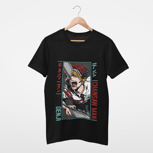 Denji in Chainsawman form Black T-shirt