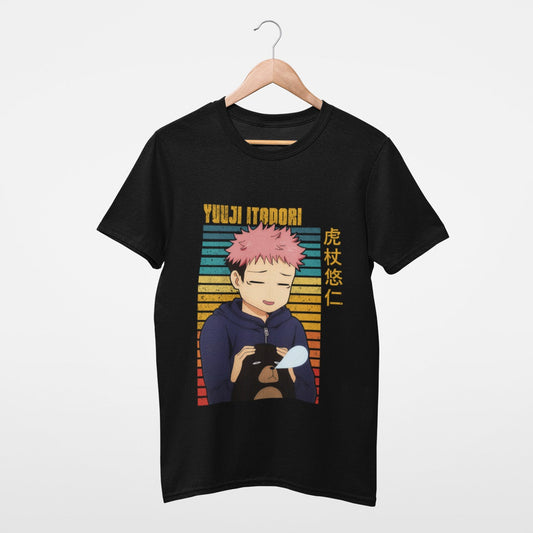 Cute Itadori Yuuji Black Chainsawman T-shirt