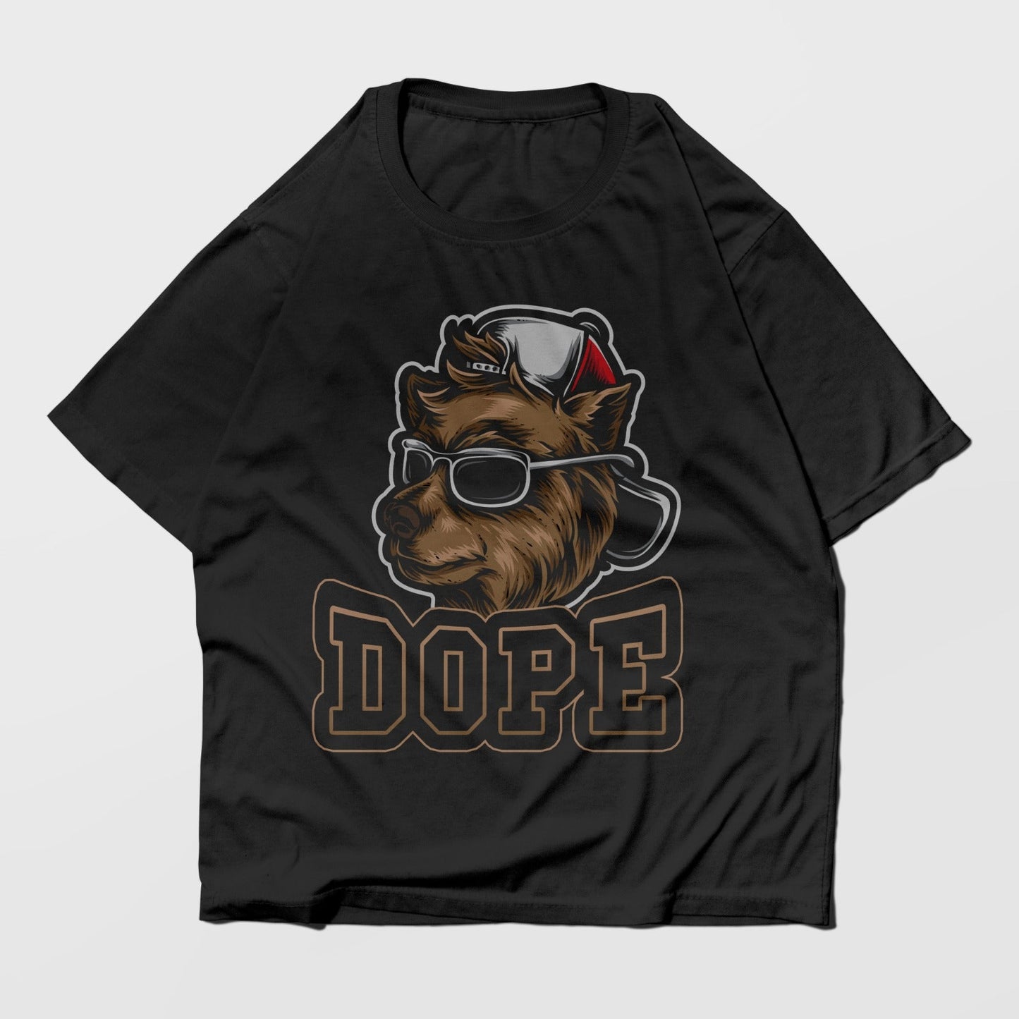 Dope Dawg Graffiti Oversized T-shirt