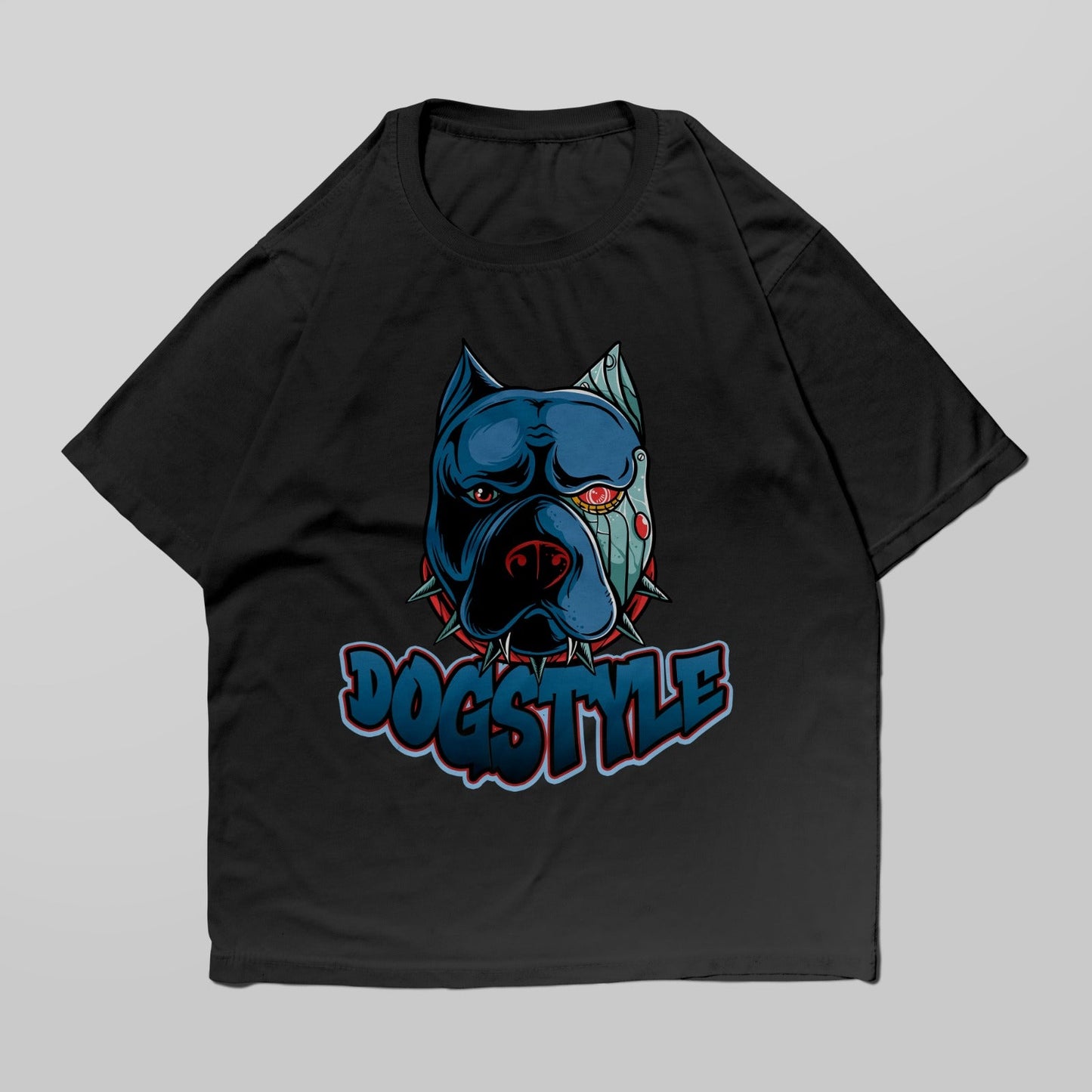 Bulldog Dog-style Oversized T-shirt