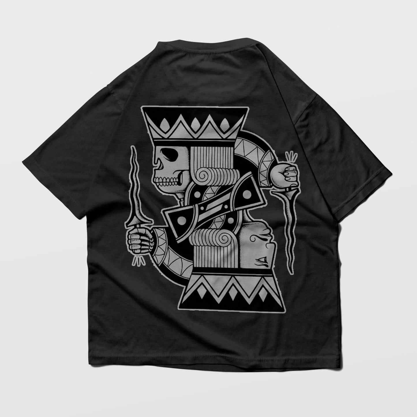 Dead King of Cards Back Oversized T-shirt