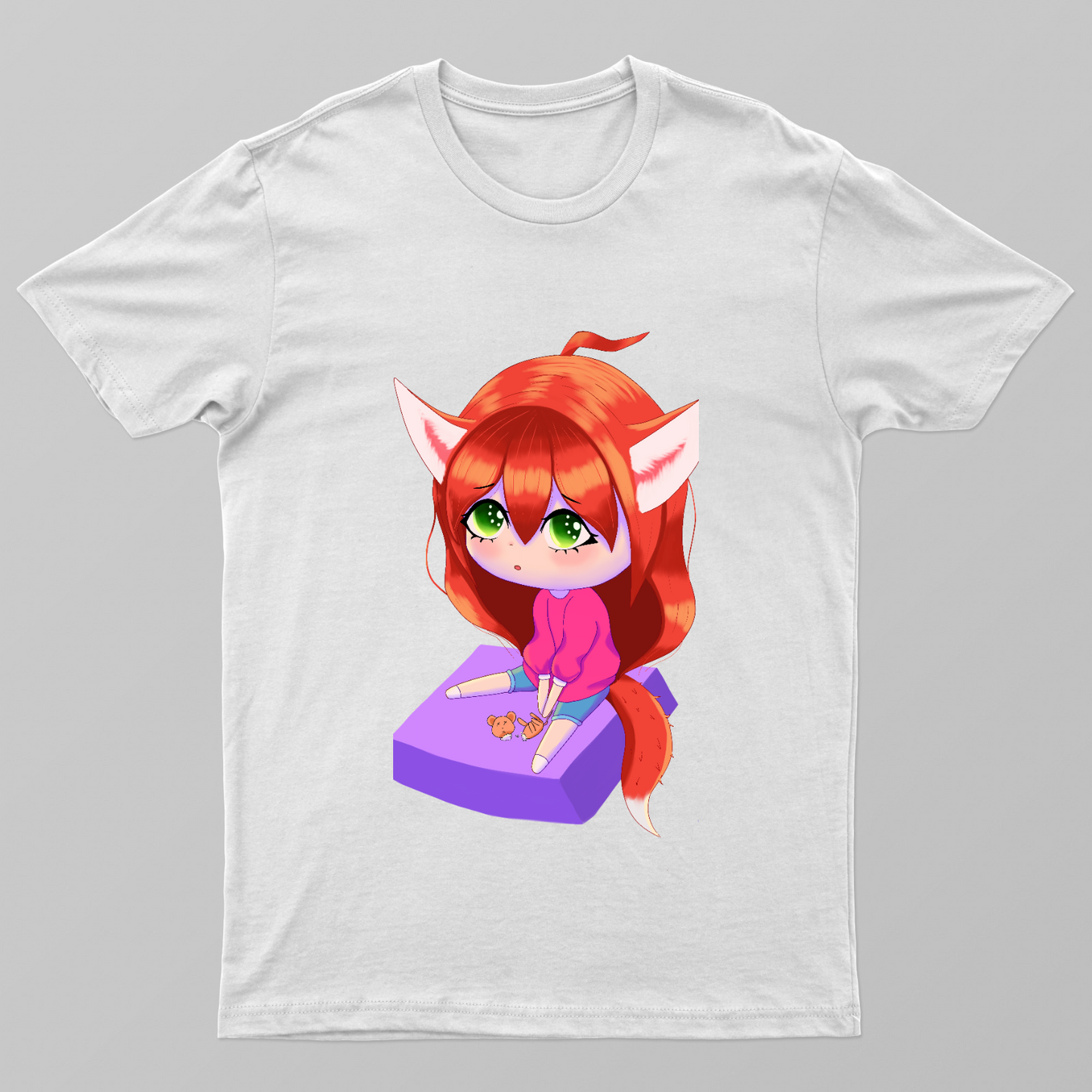 Chibi fox girl Tee by Queenie Evilina 