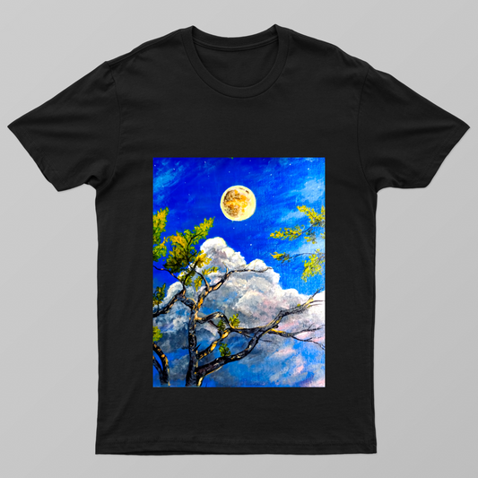 Dreams in blue Tee by Tasrin Khan