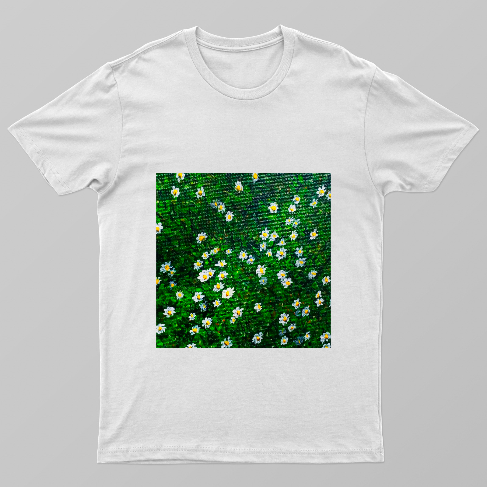 Field of white blossoms Tee by Tasrin Khan