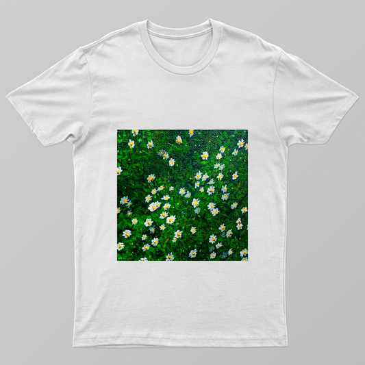 Field of white blossoms Tee by Tasrin Khan