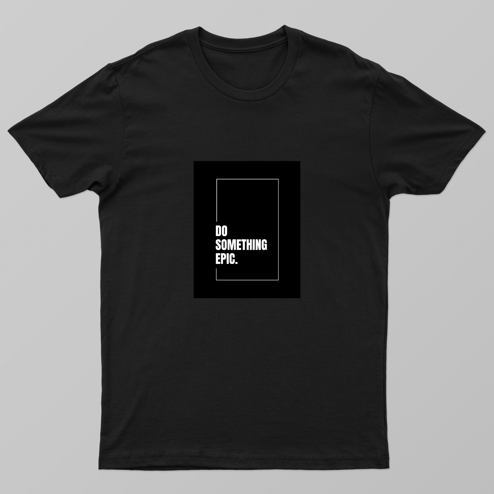 Black and white Typography Unisex T-shirt by DEEPAK BHARATI 