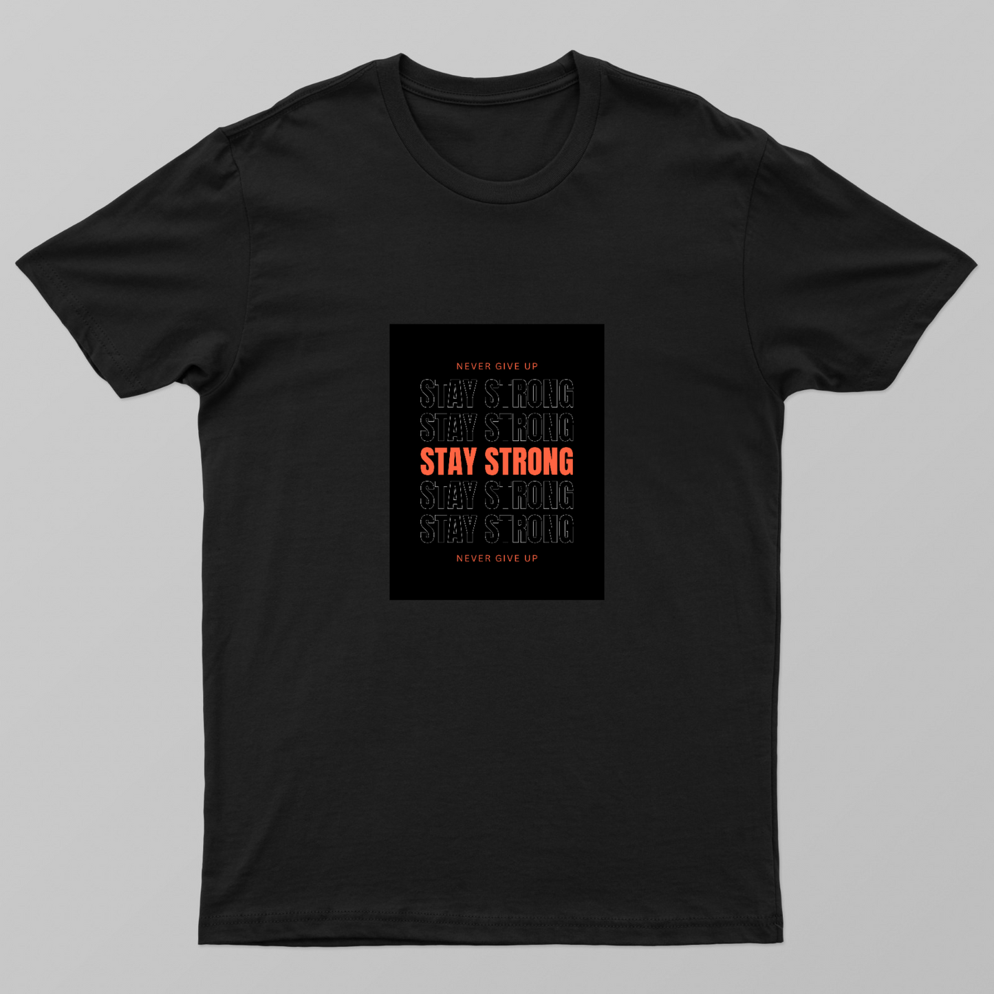 Simple orange and white Unisex T-shirt by DEEPAK BHARATI 