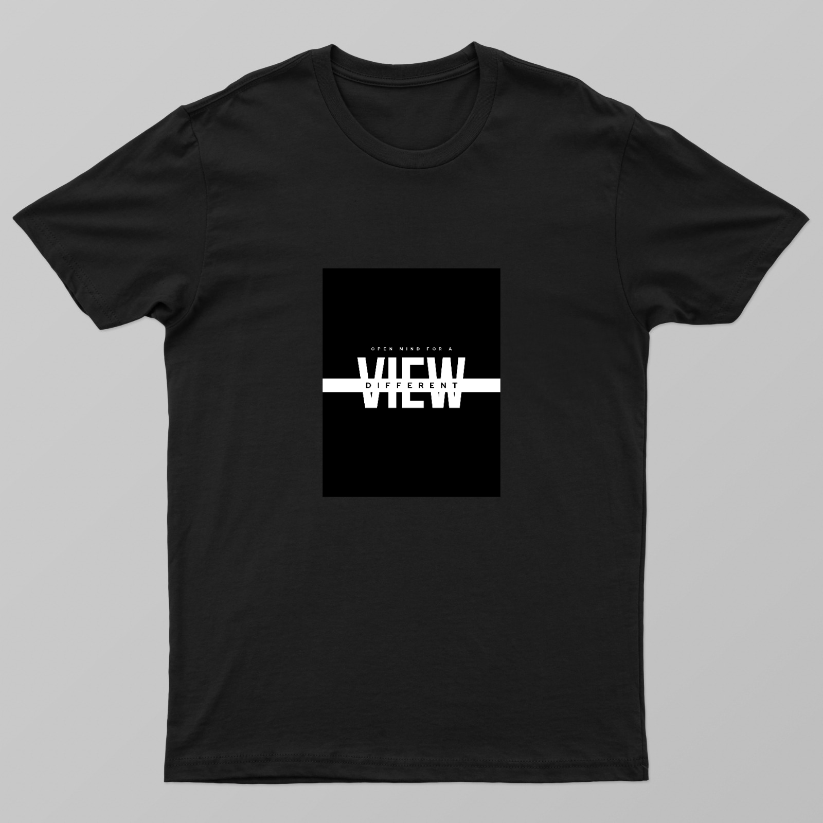 Black and white Typography design Unisex T-shirt by DEEPAK BHARATI 