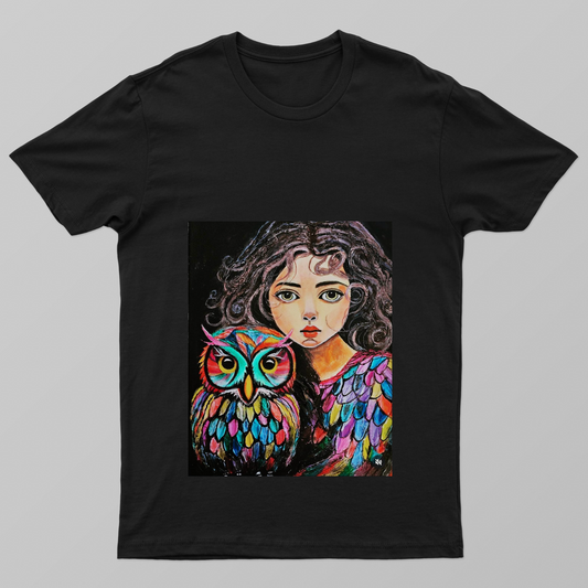 Wisdom in Her Eyes Unisex T-shirt by Sakshi 