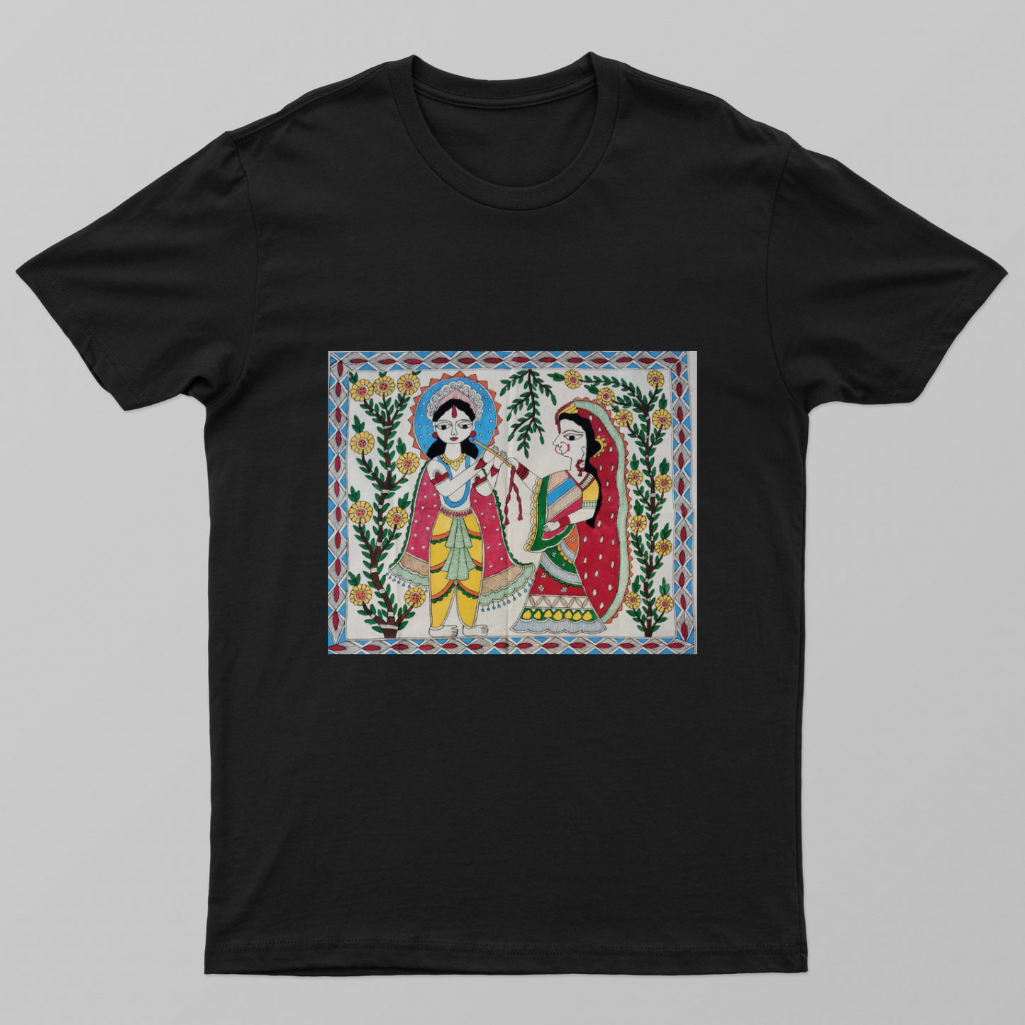 Spiritual krishna radha t-shirts Unisex T-shirt by Antara Verma