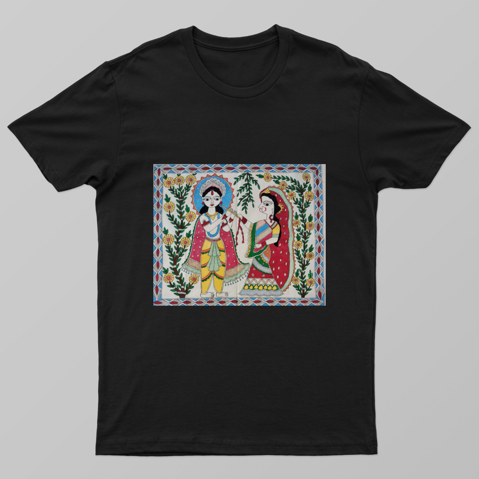 Spiritual krishna radha t-shirts Unisex T-shirt by Antara Verma