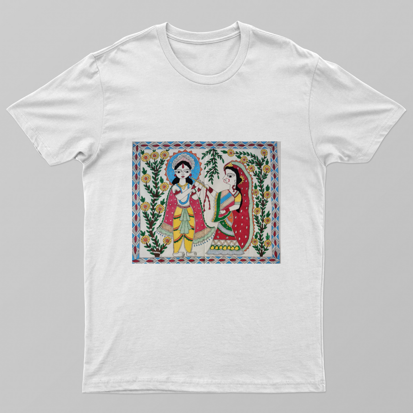 Spiritual krishna radha t-shirts Unisex T-shirt by Antara Verma