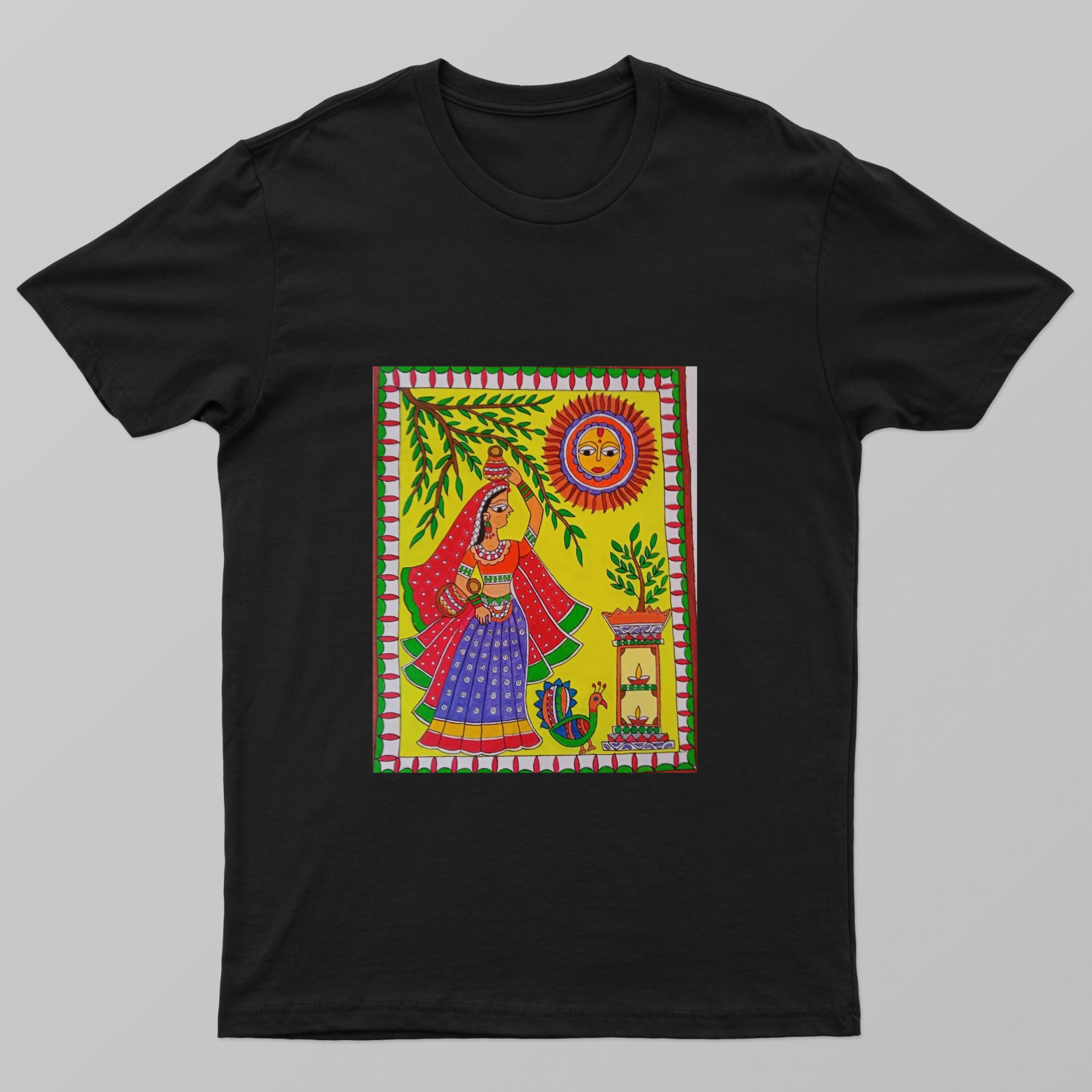 Village culture t-shirts Unisex T-shirt by Antara Verma