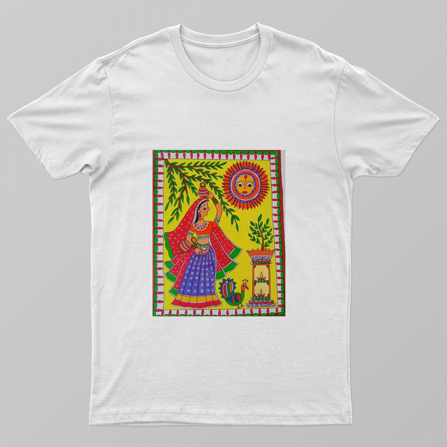 Village culture t-shirts Unisex T-shirt by Antara Verma