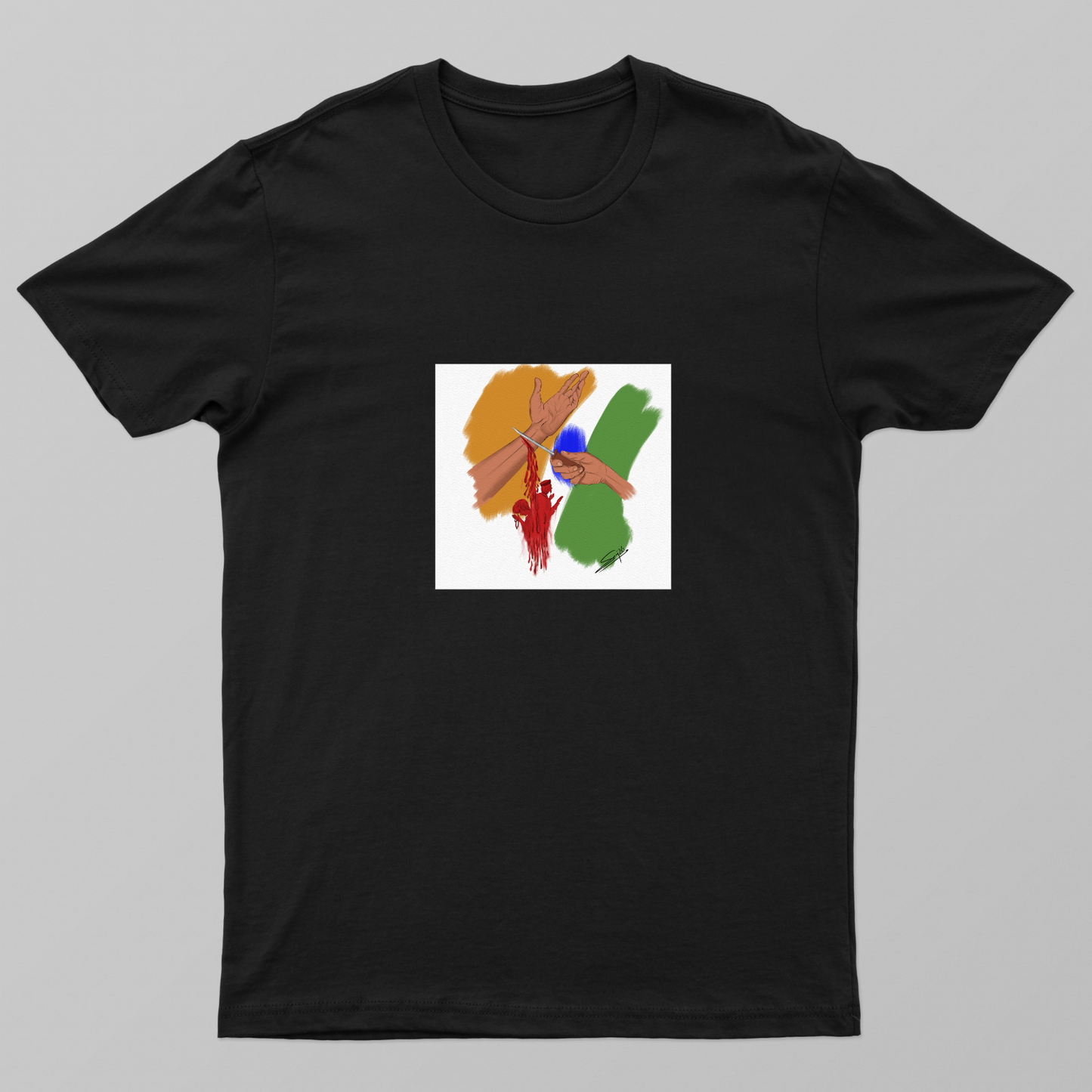 Nation above division, humanity above religionIndi Unisex T-shirt by Suraj Debnath