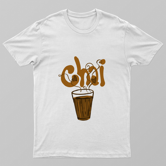CHAI LOVER Desi chai aesthetic t-shirt Unisex T-shirt by Pranjal Turang