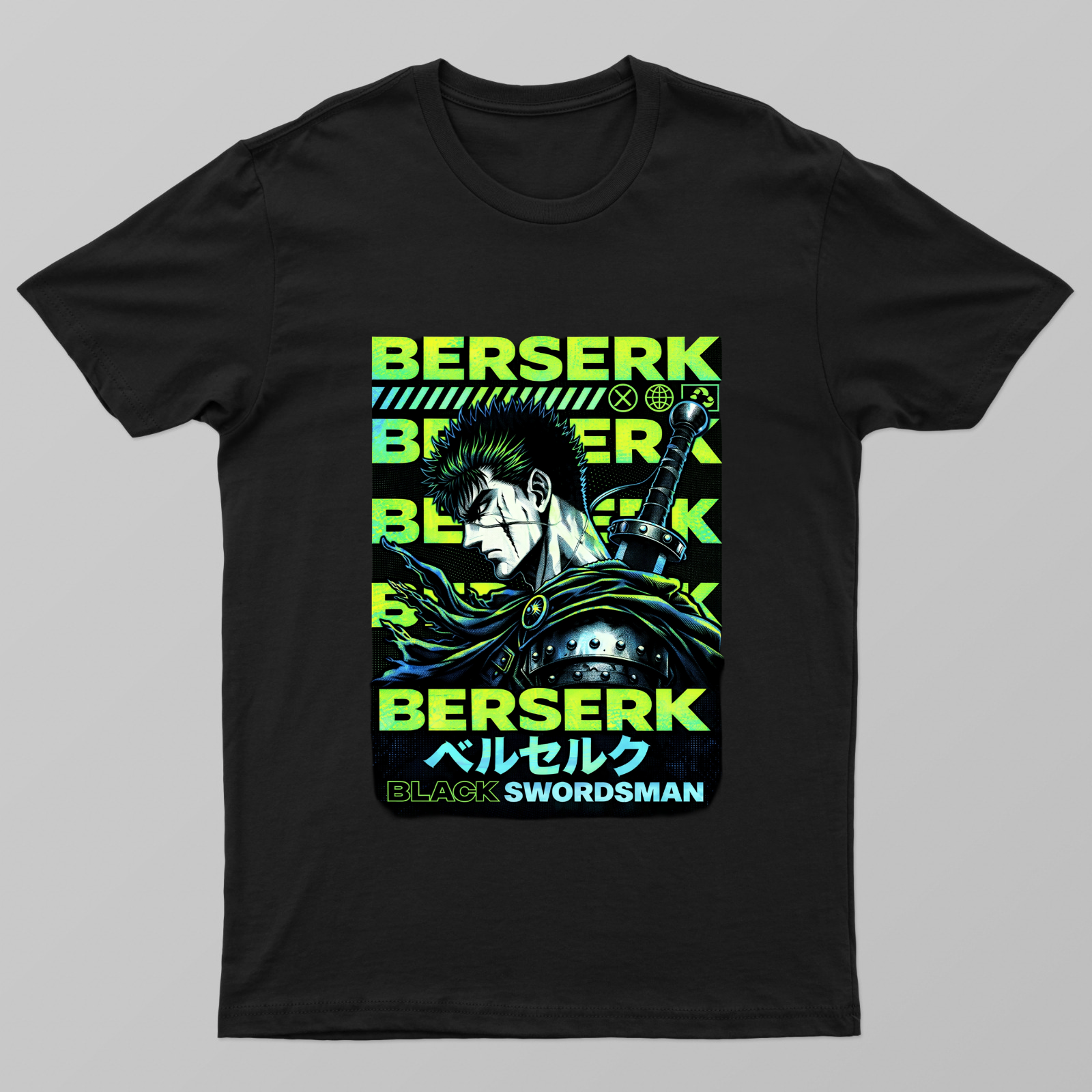 Guts Berserk Design Unisex T-shirt by Harjeet Singh Channa