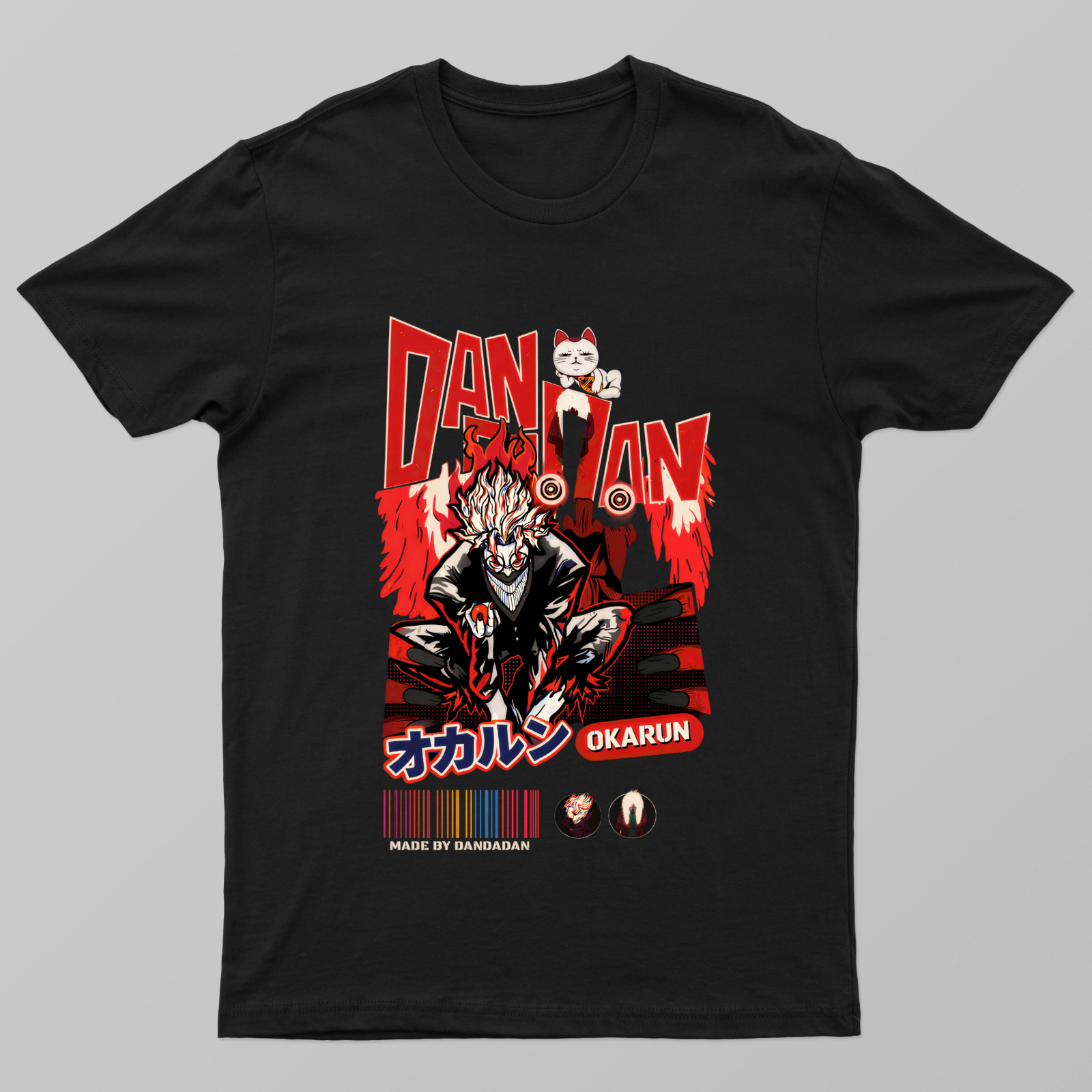 Okarun Dandadan Design Unisex T-shirt by Harjeet Singh Channa