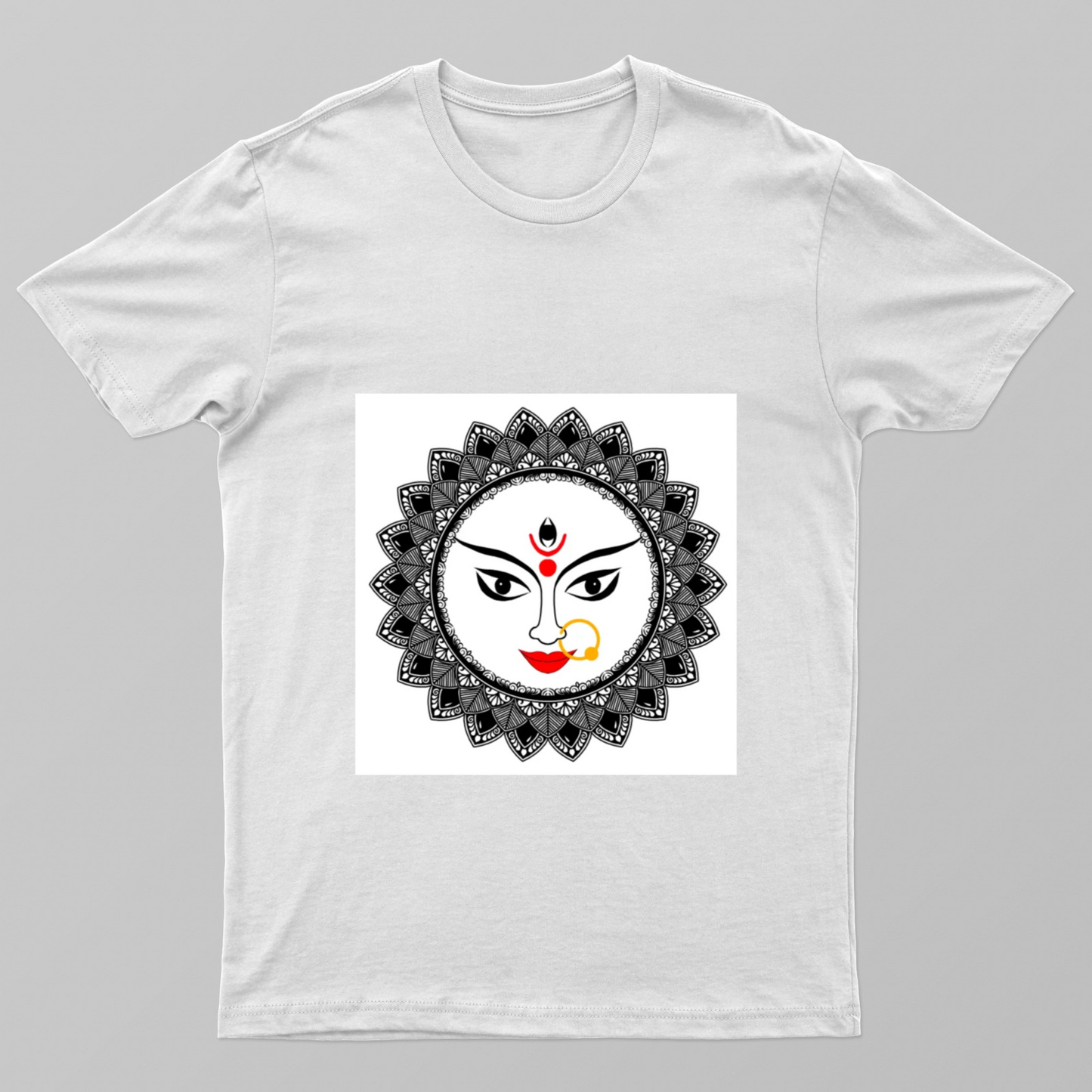 Durga Maa Mandala Art Unisex T-shirt by Arti Saxena