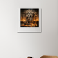 Lord Shiva Acrylic Square Poster by Arijit Bokshi