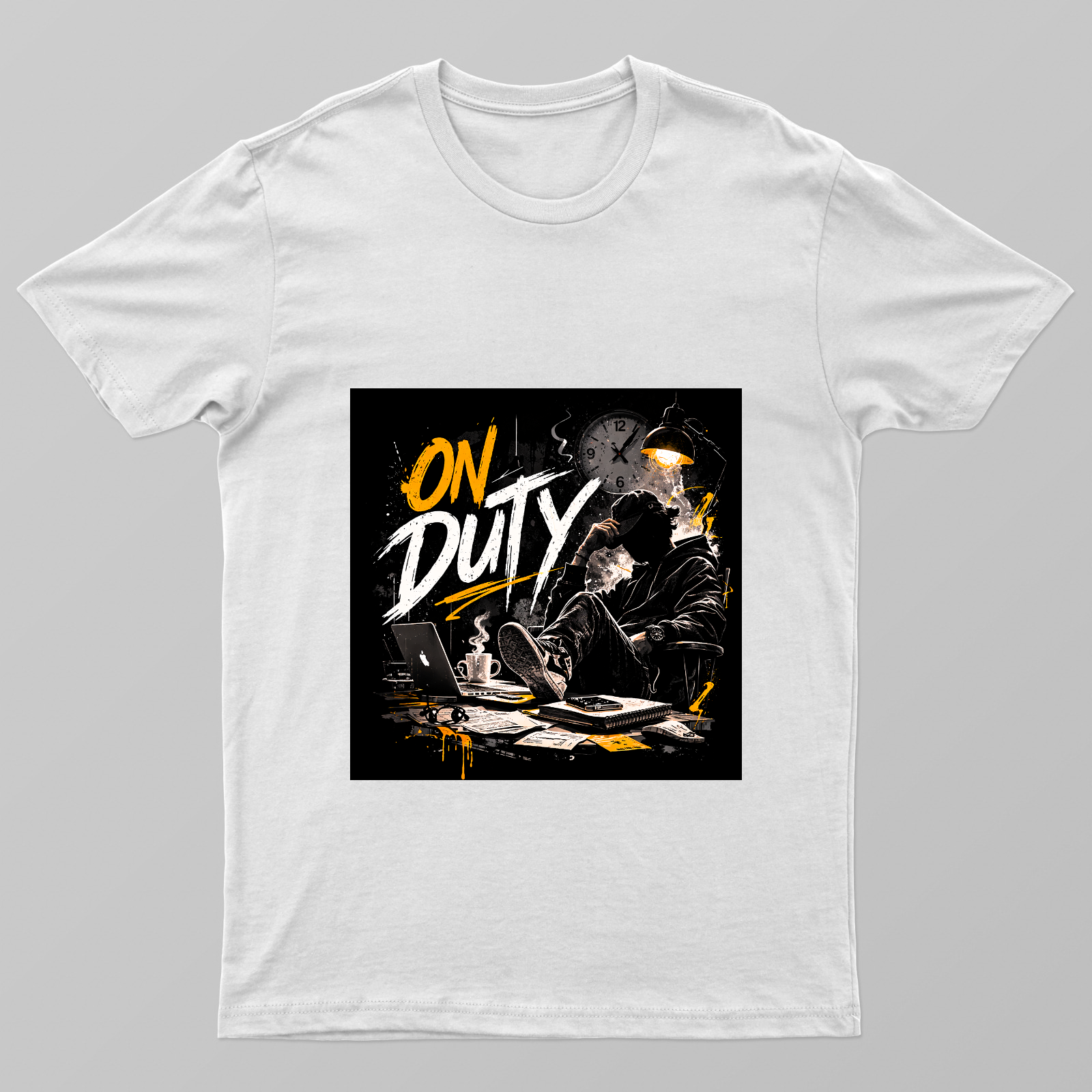 On Duty – Late Night Hustle Streetwear T-Shirt Design Unisex T-shirt by Pradeep Krishnan