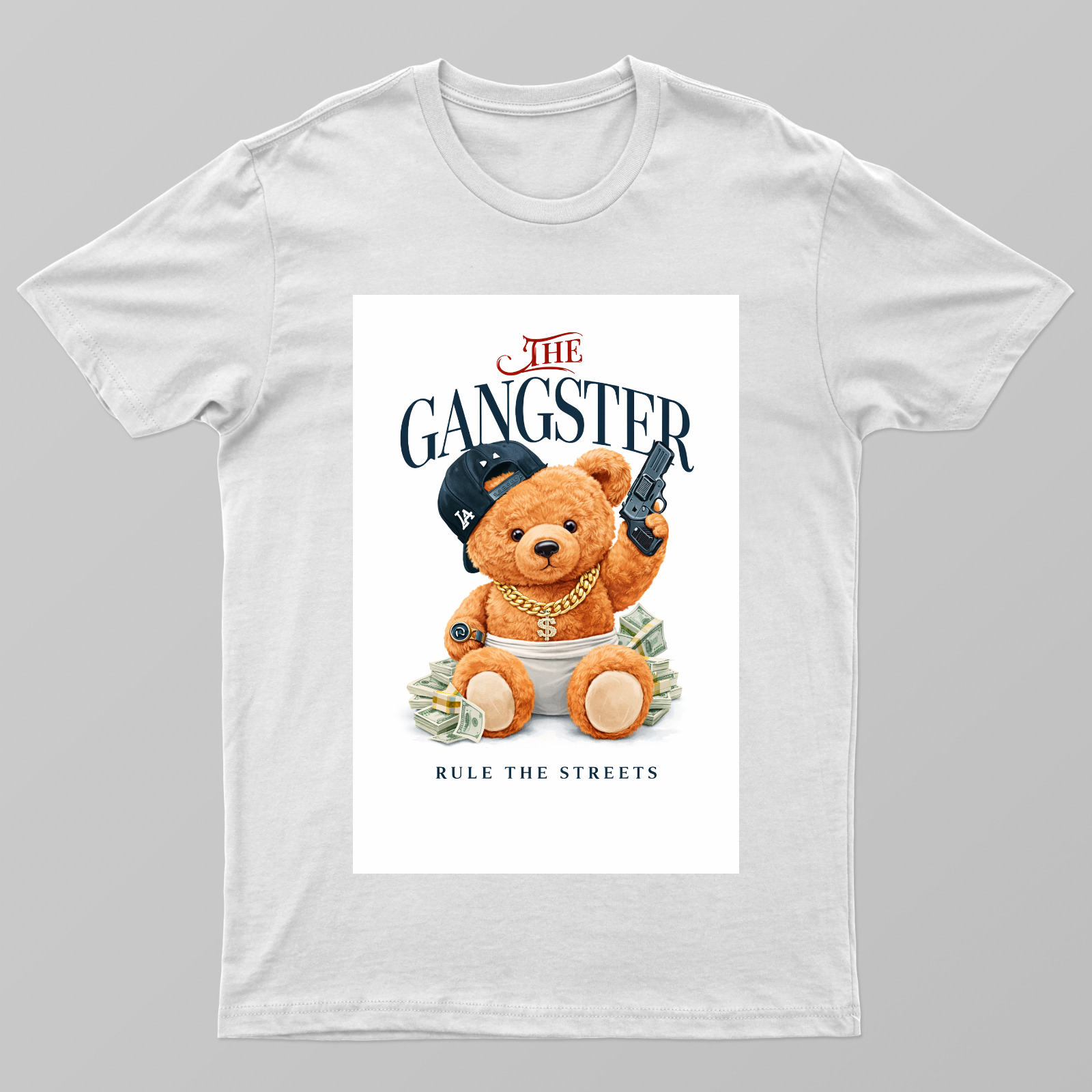 Street King Teddy Unisex T-shirt by Vaghela Jayendrasinh