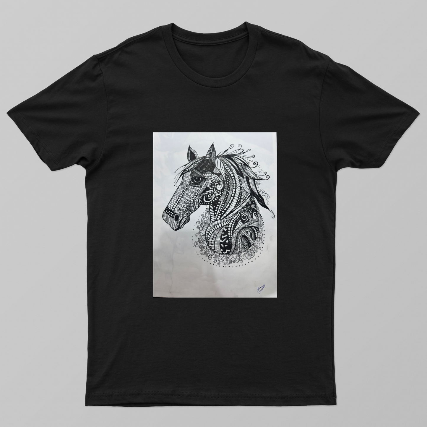 Aesthetic Horse mandala Unisex T-shirt by Ananya Arora