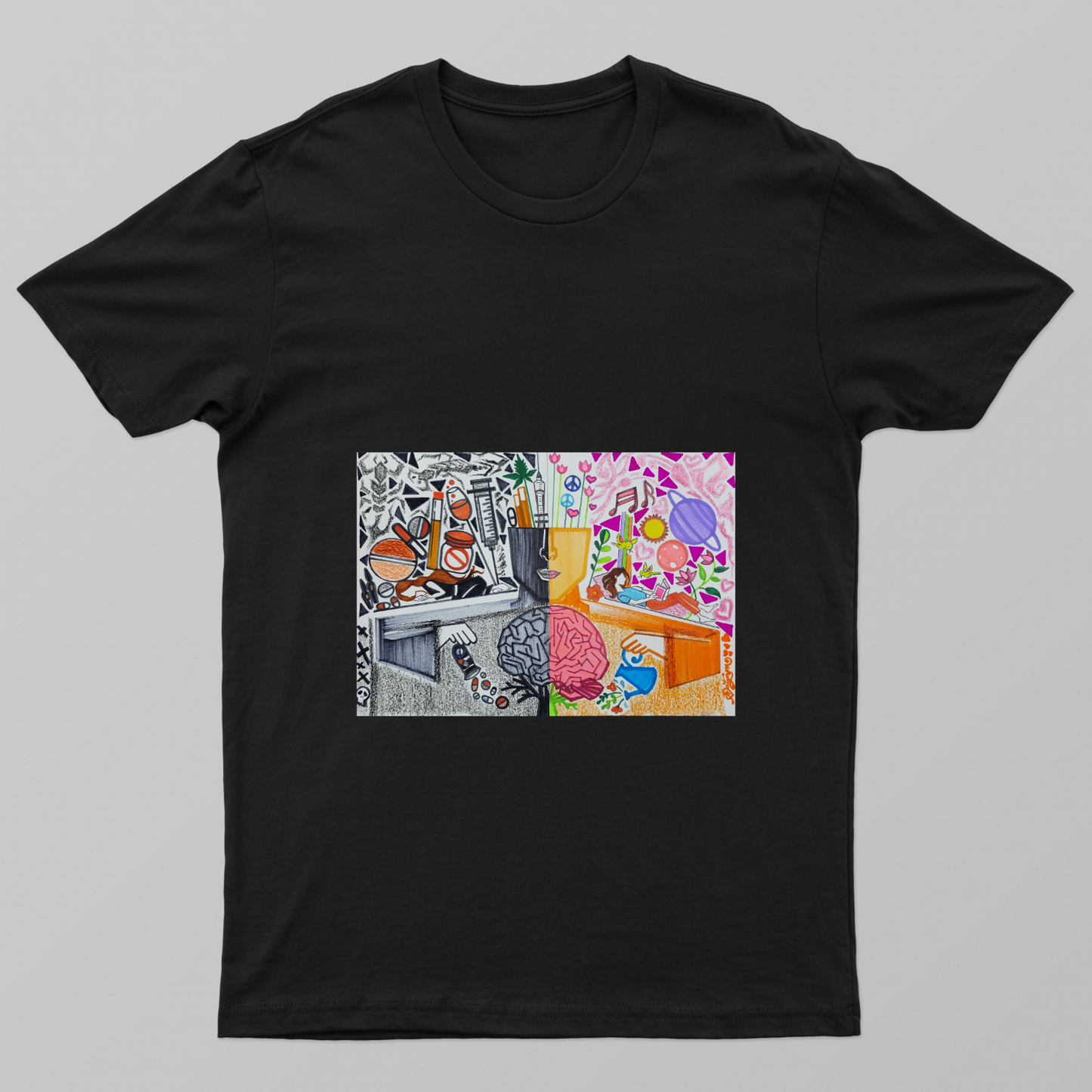 Mental Conundrum Unisex T-shirt by Satyam Kushwaha