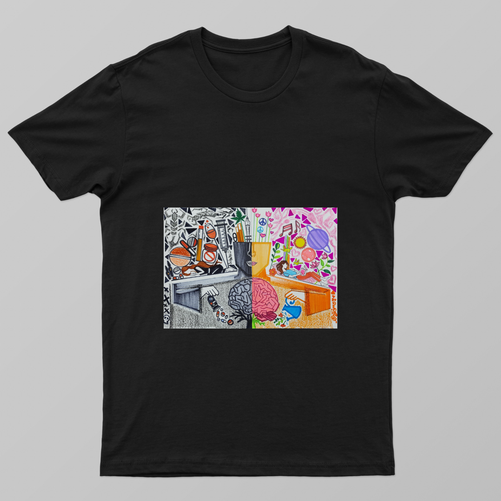 Mental Conundrum Unisex T-shirt by Satyam Kushwaha