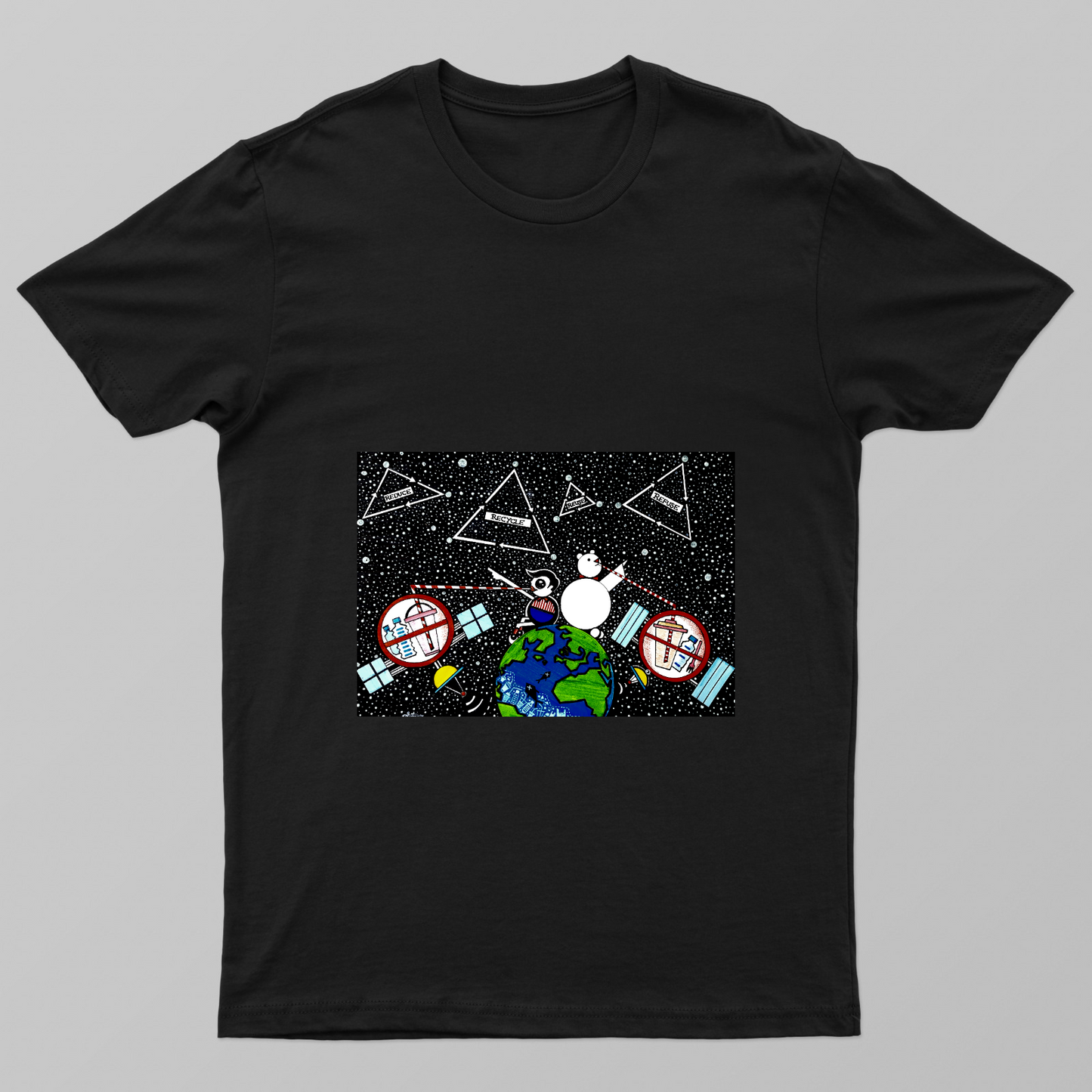 Plastic Apocalypse Unisex T-shirt by Satyam Kushwaha