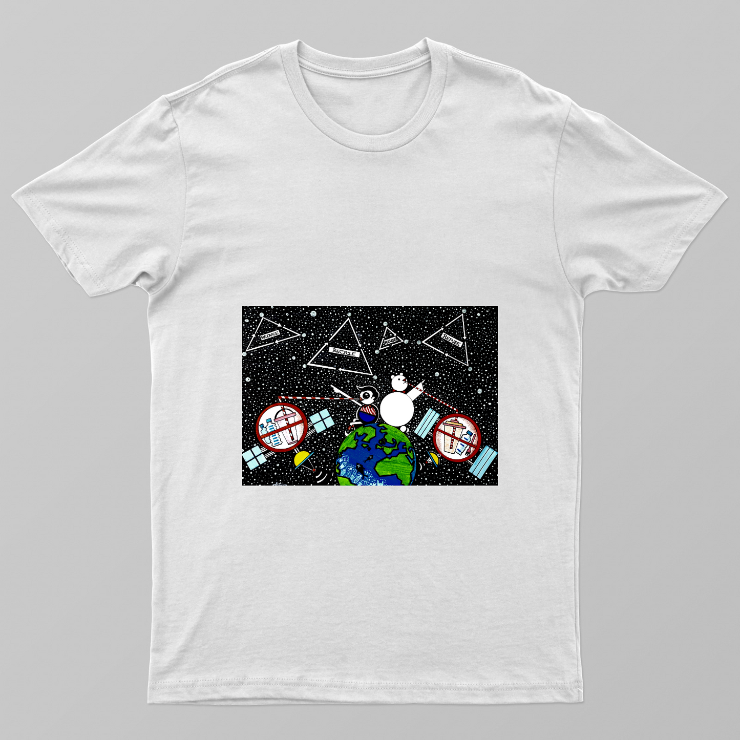 Plastic Apocalypse Unisex T-shirt by Satyam Kushwaha