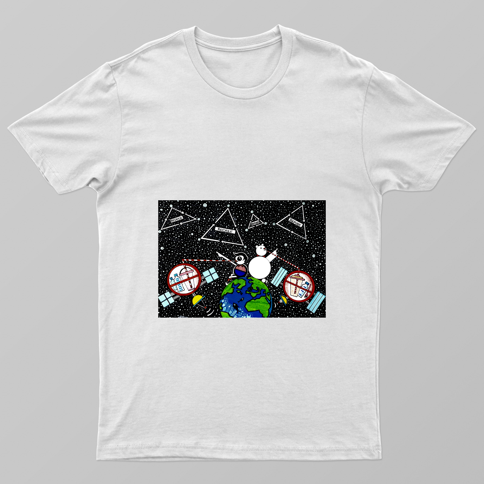 Plastic Apocalypse Unisex T-shirt by Satyam Kushwaha