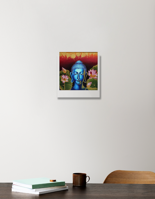 Buddha Acrylic Square Poster by Swati jawale