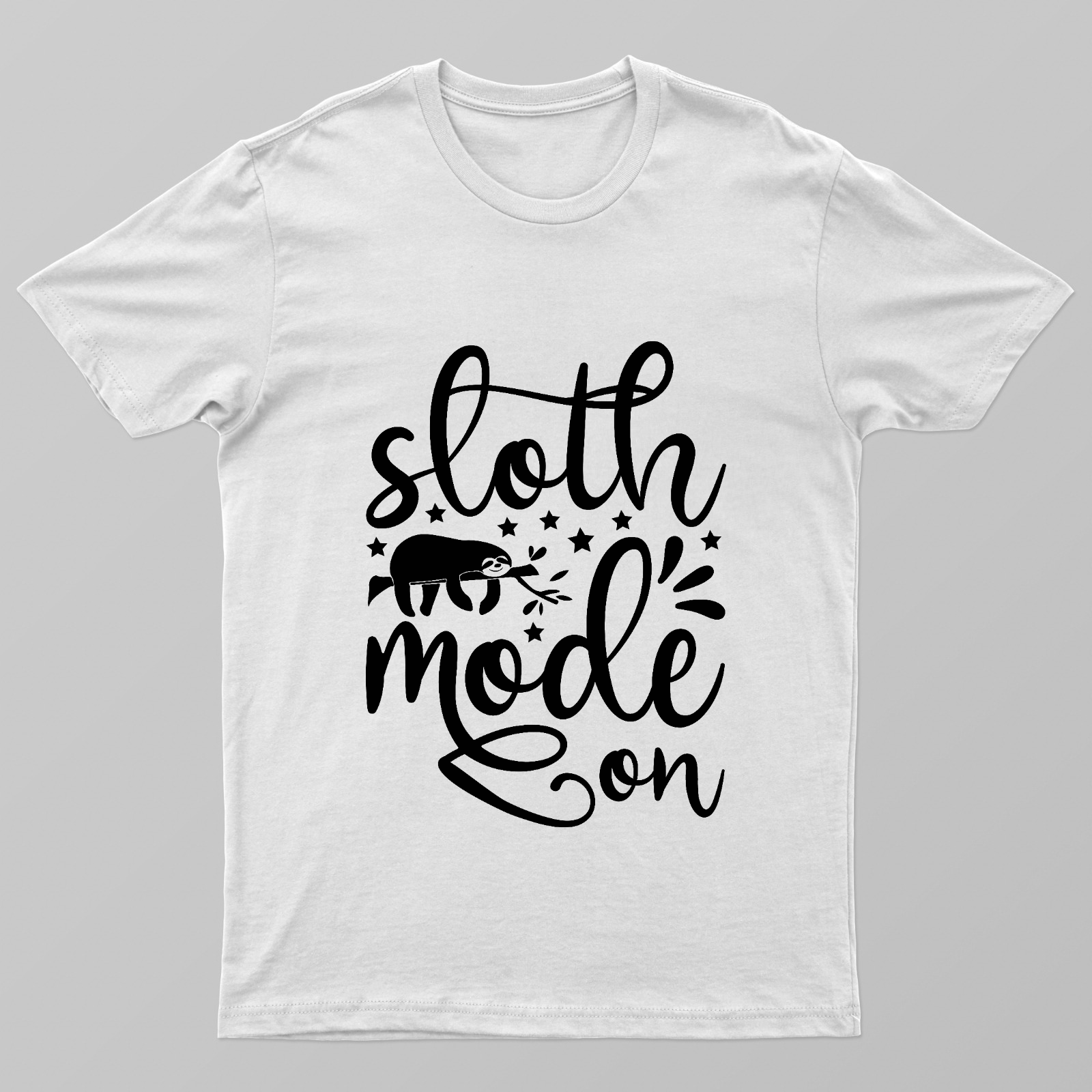 Sloth Mode On Unisex T-shirt by Pradeep Krishnan