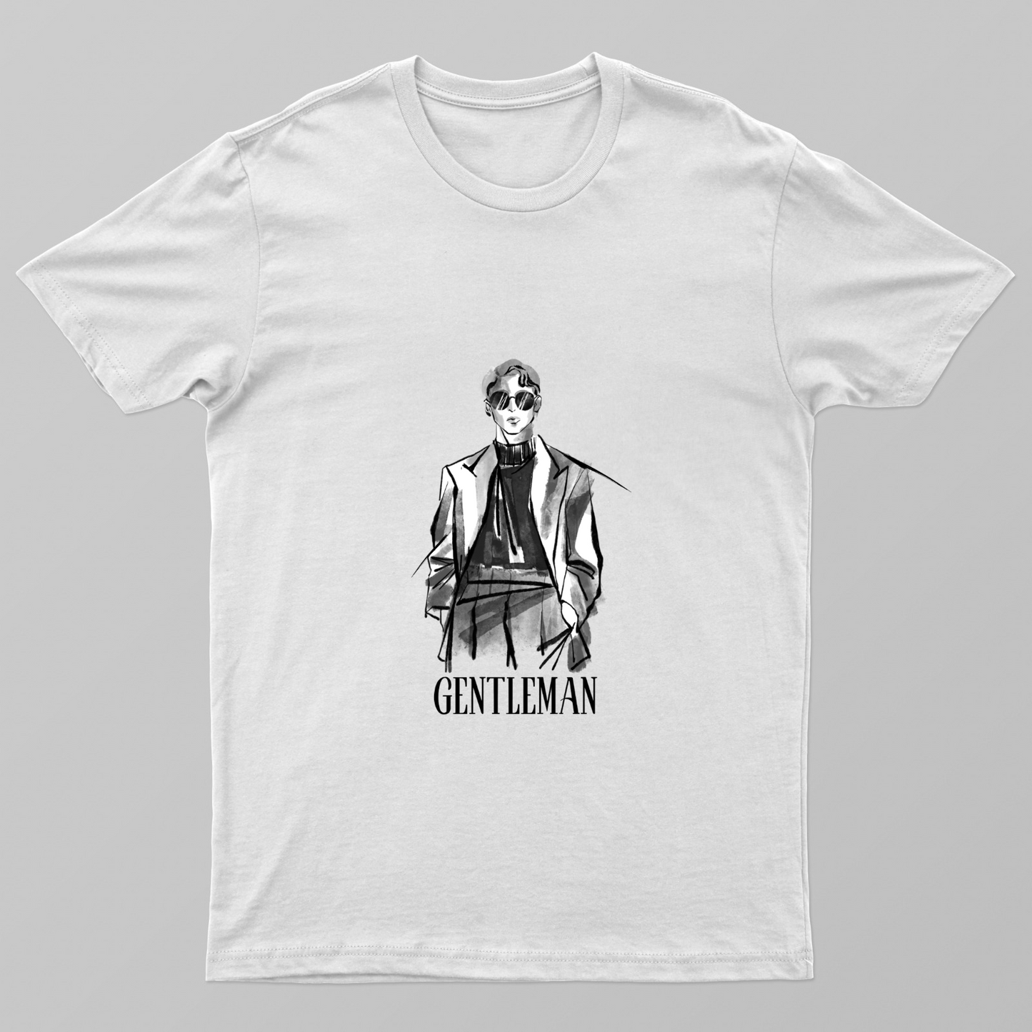 Gentle Man Unisex T-shirt by Rabindu Das