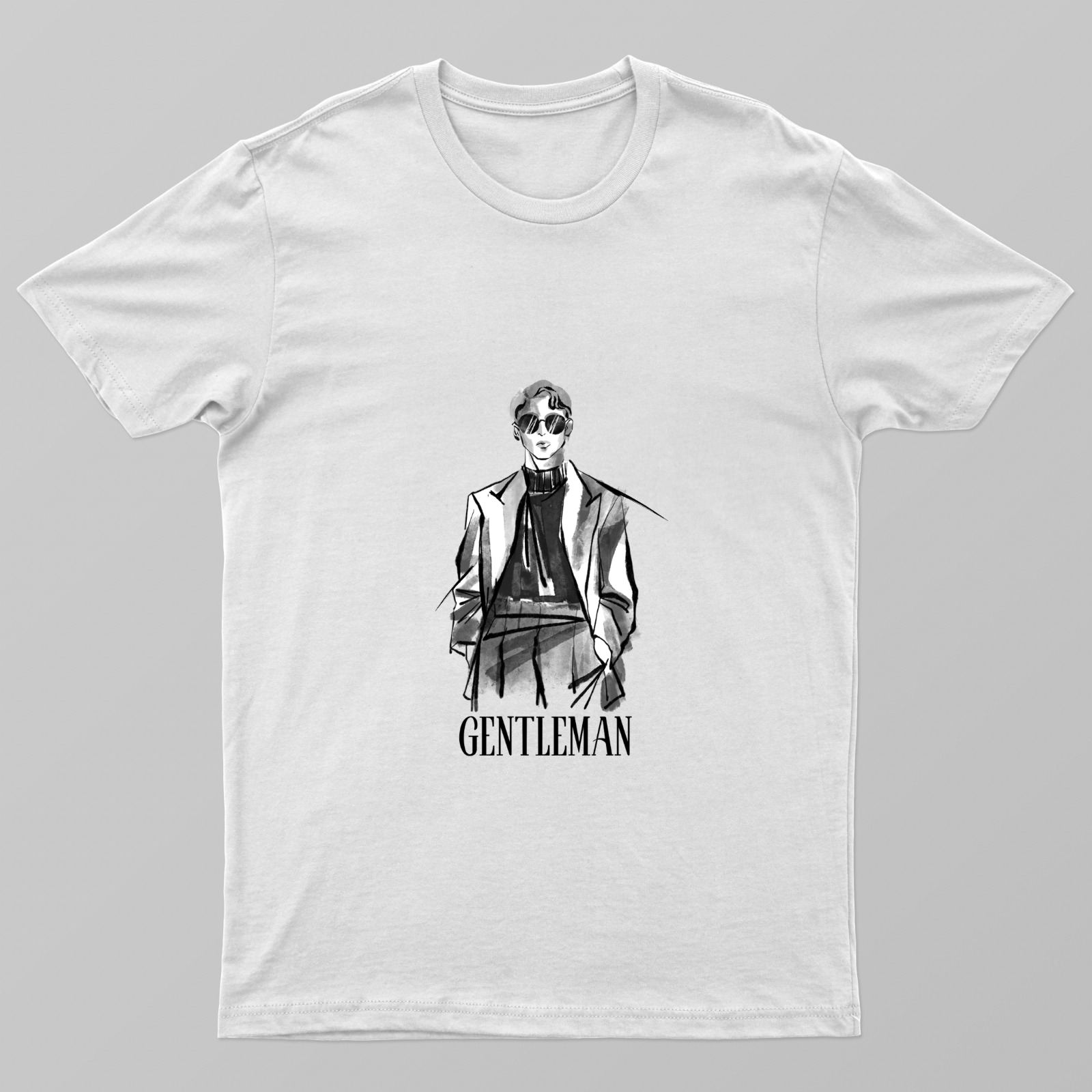 Gentle Man Unisex T-shirt by Rabindu Das