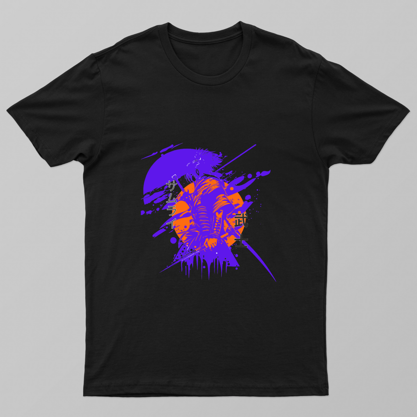Samurai Style Unisex T-shirt by Rabindu Das