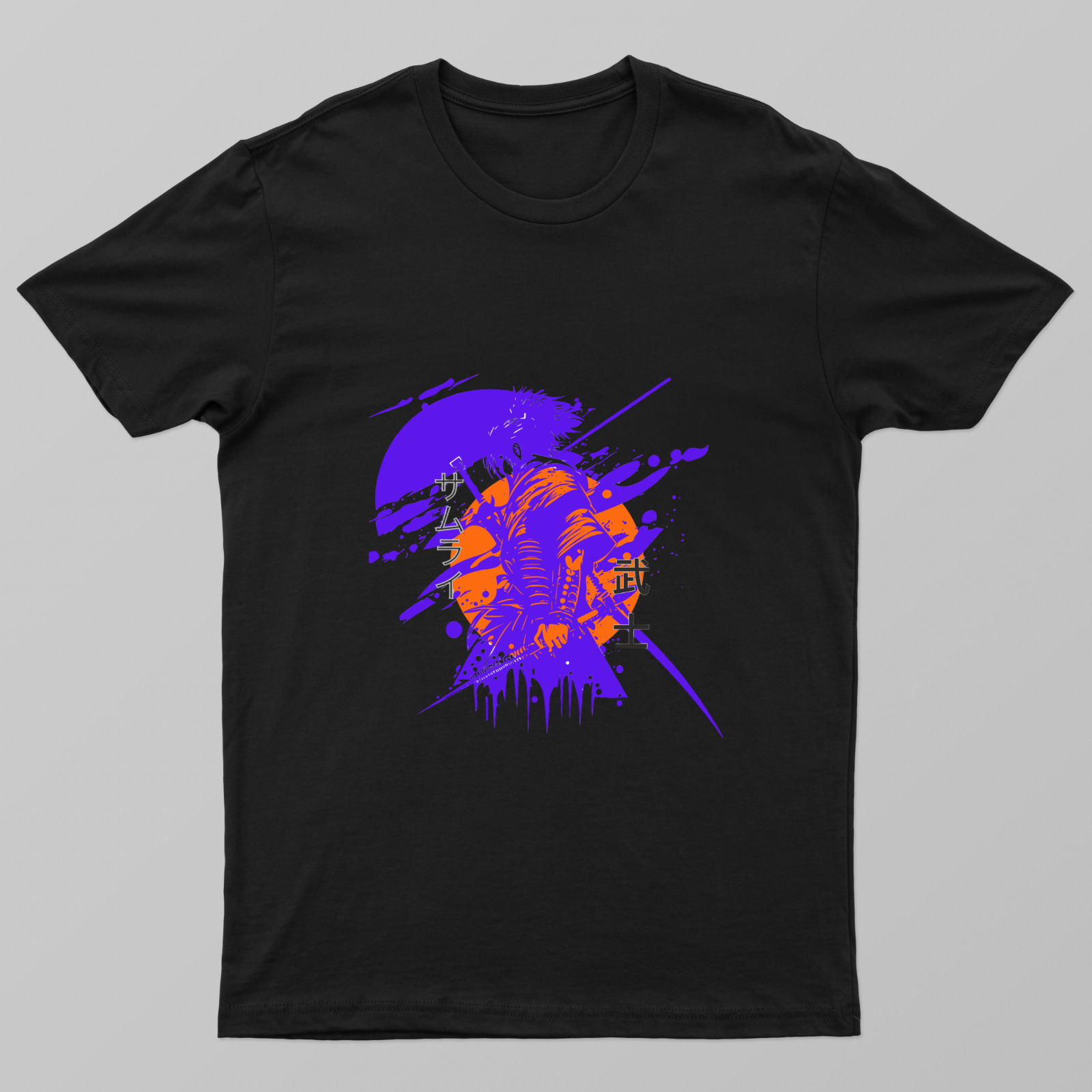 Samurai Style Unisex T-shirt by Rabindu Das
