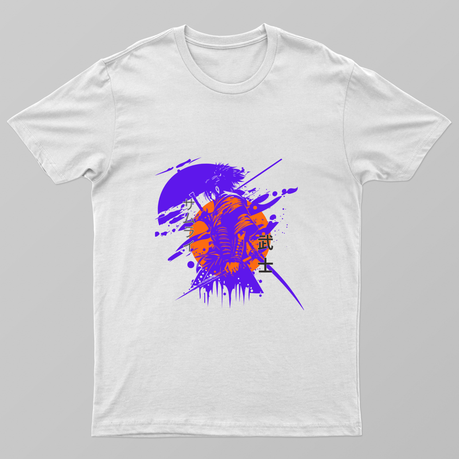 Samurai Style Unisex T-shirt by Rabindu Das