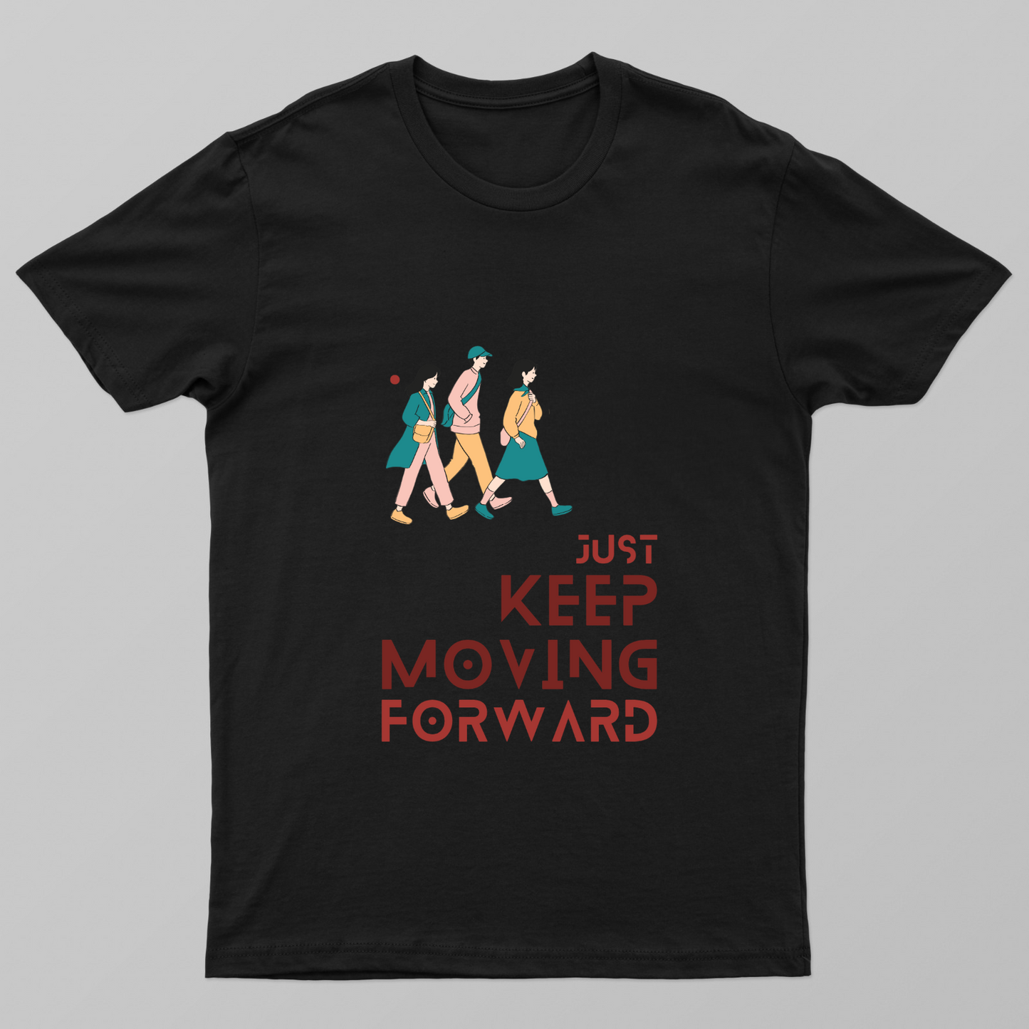 Keep Moving Unisex T-shirt by Rabindu Das